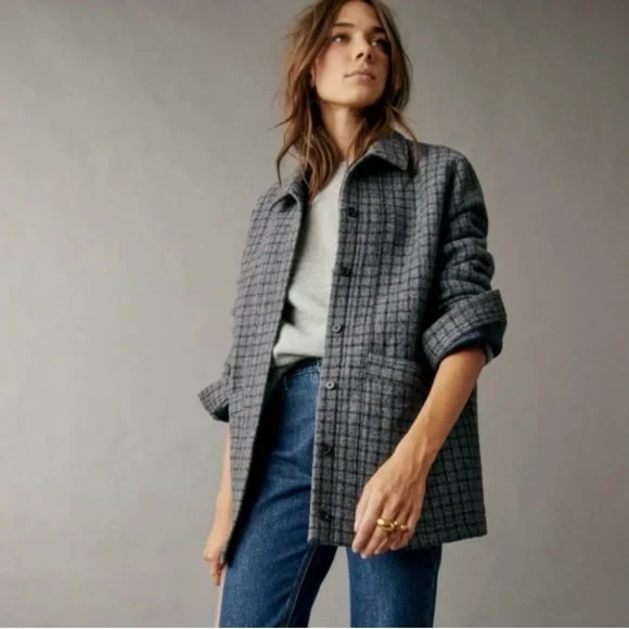 🇫🇷 Sézane Will Jacket Edinburgh Tile - Picture 2 of 9